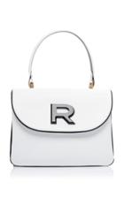 Rochas Color Block Leather Top Handle Bag