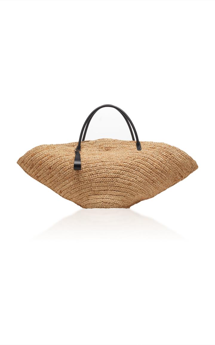 Jil Sander Sombrero Large Straw Tote