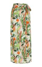 Verandah Printed Pareo Wrap Maxi Skirt