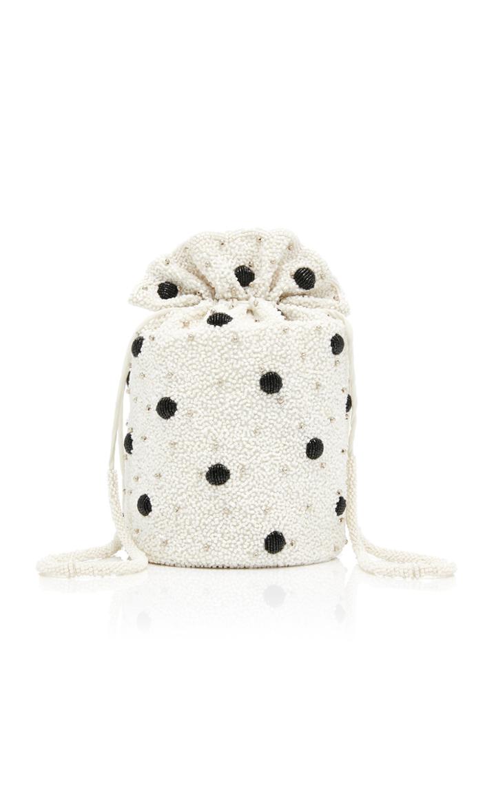 Ganni Beaded Drawstring Pouch