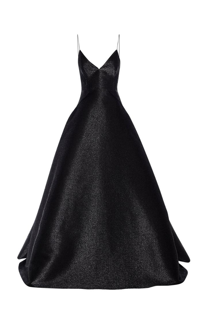 Alex Perry Eloise A-line Metallic Bikini Gown