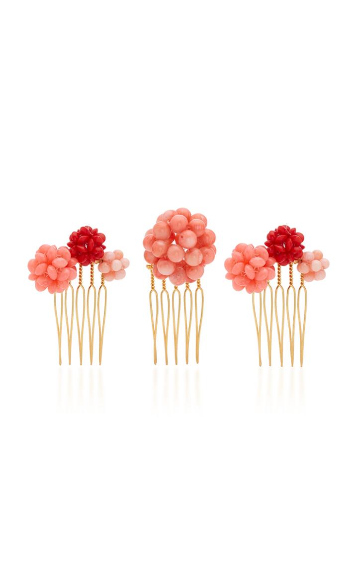 Lelet Ny Set-of-three Beaded Hair Pins