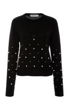 Prabal Gurung Pearl Embroidered Sweater