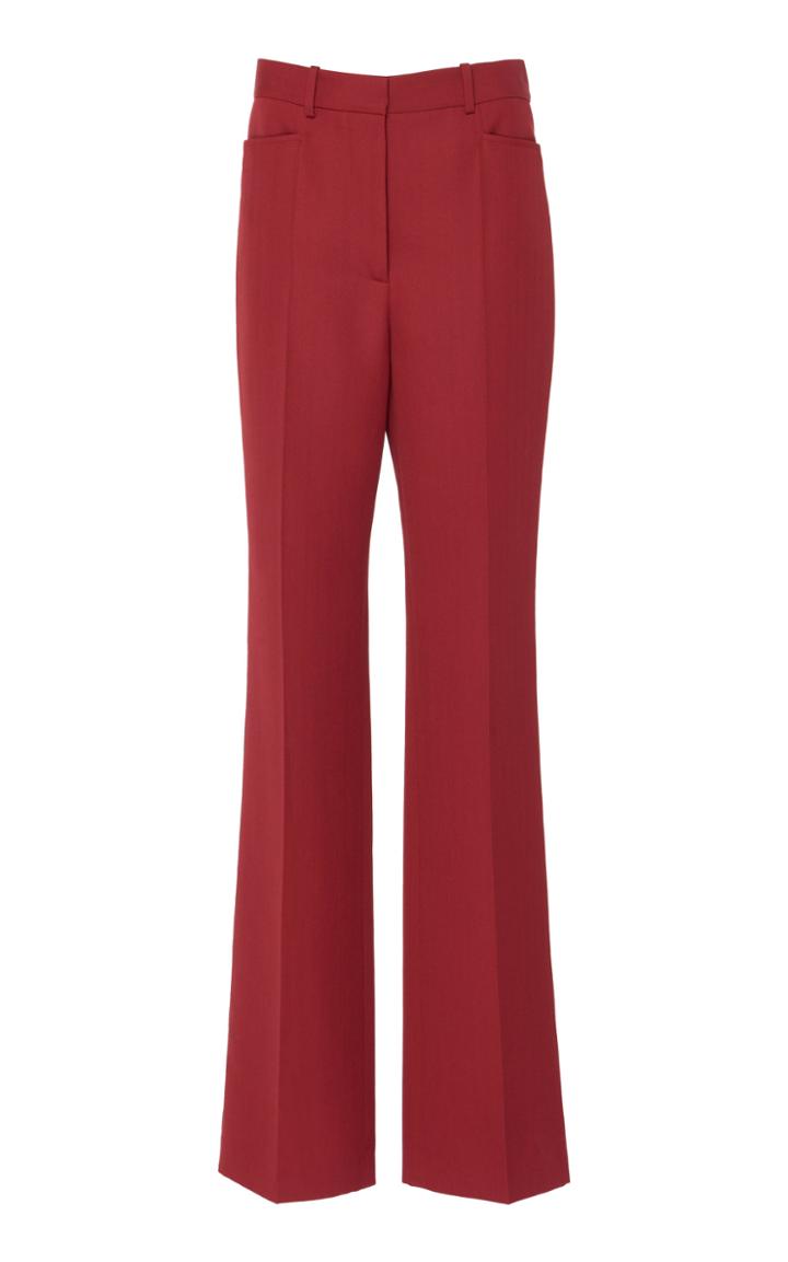 Victoria Beckham Wool-blend Straight-leg Trouser