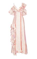 Maria Lucia Hohan Charlotte Stripe Lurex Linen Dress