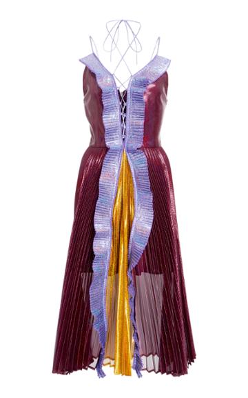 Delfi Collective Gwen Shiny Ruffle Dress