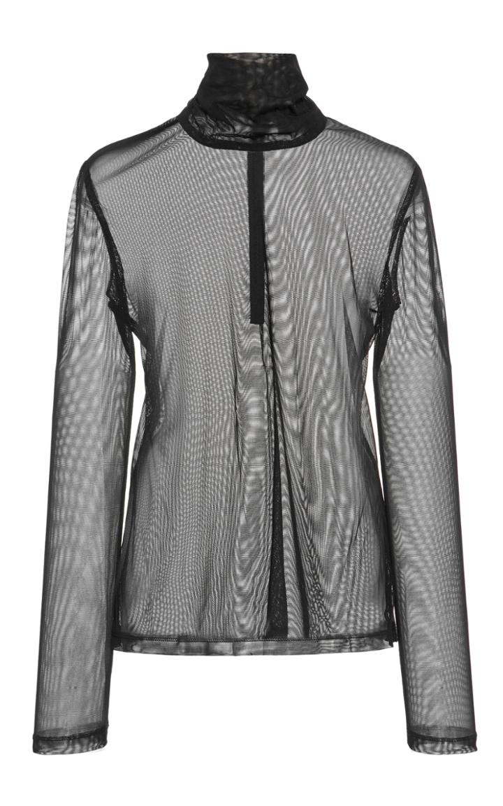 Christian Siriano Mesh Turtleneck
