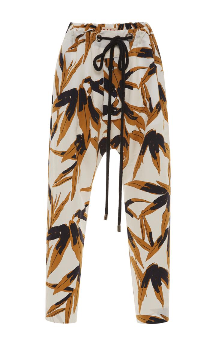 Marni Drawstring Printed Trousers