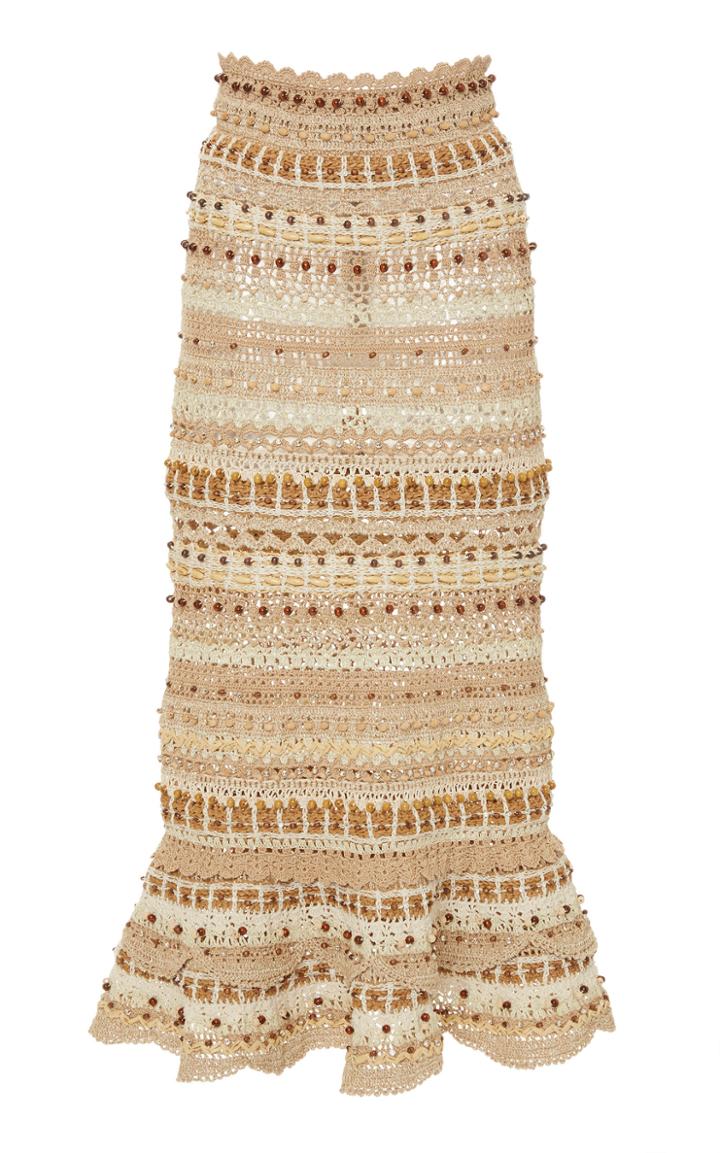Moda Operandi Dolce & Gabbana Embellished Open-knit Skirt Size: 36