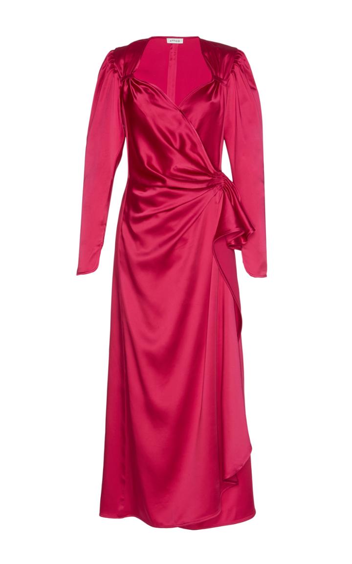 Attico Pat Satin Dress