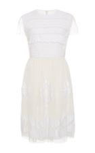 Red Valentino Embroidered Tulle Applique Dress
