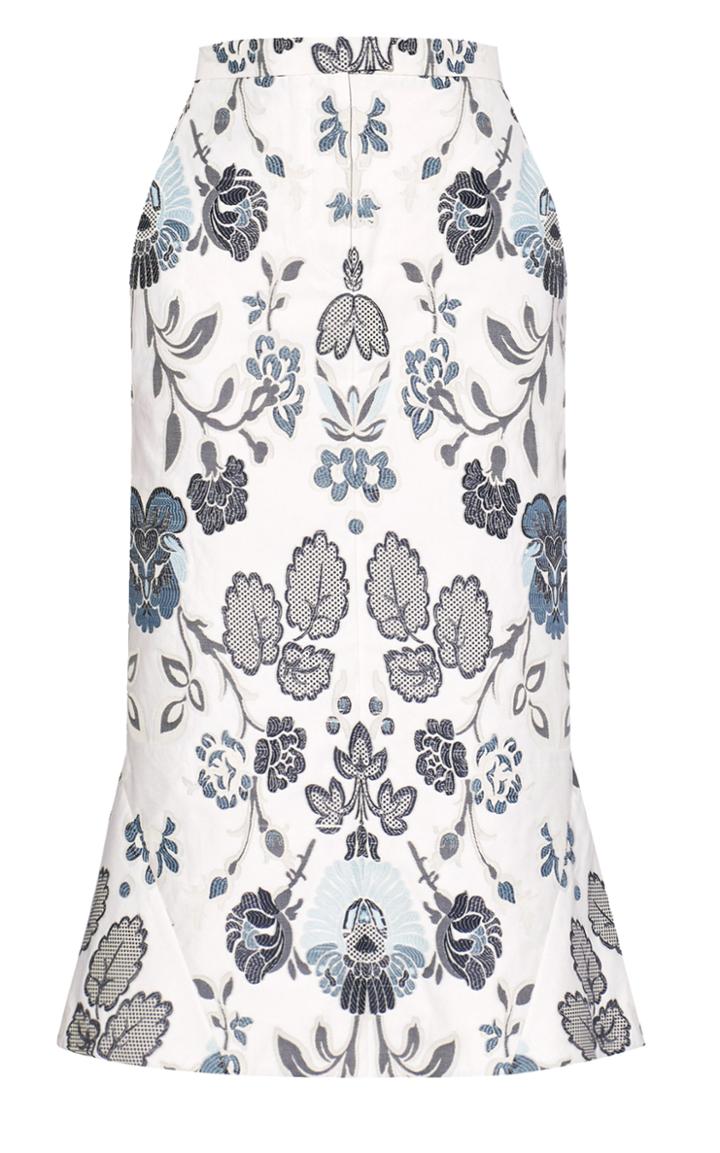 Moda Operandi Erdem Felton Printed Cotton-blend Skirt