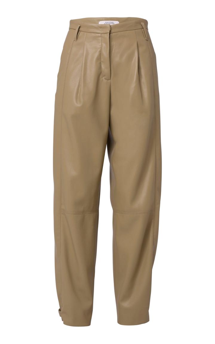 Moda Operandi Dorothee Schumacher Sleek Performance Pleated Leather Pants