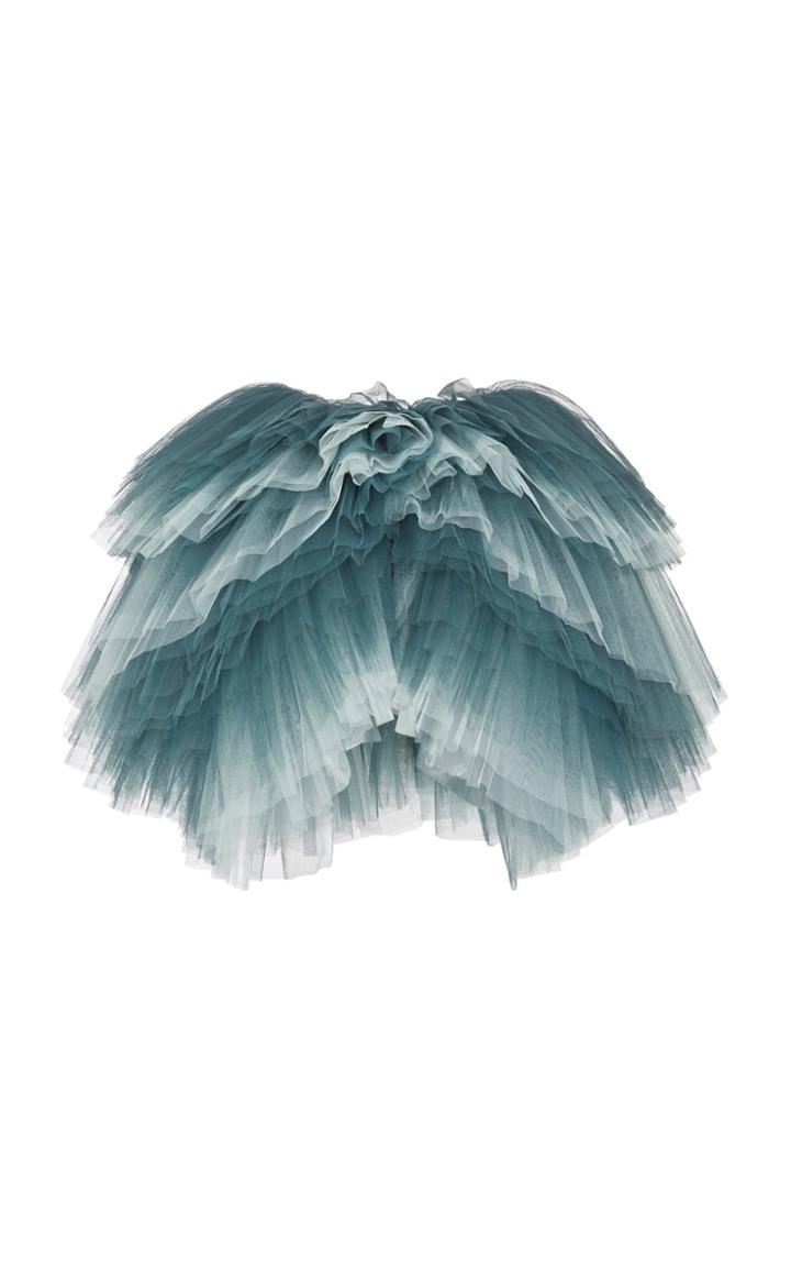 Moda Operandi Zac Posen Ruffled Organza Cropped Top Size: 0