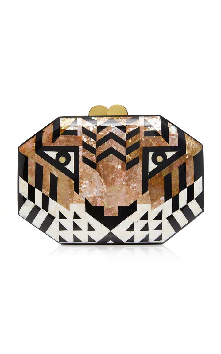 Rafe Tiger Shell Minaudiere