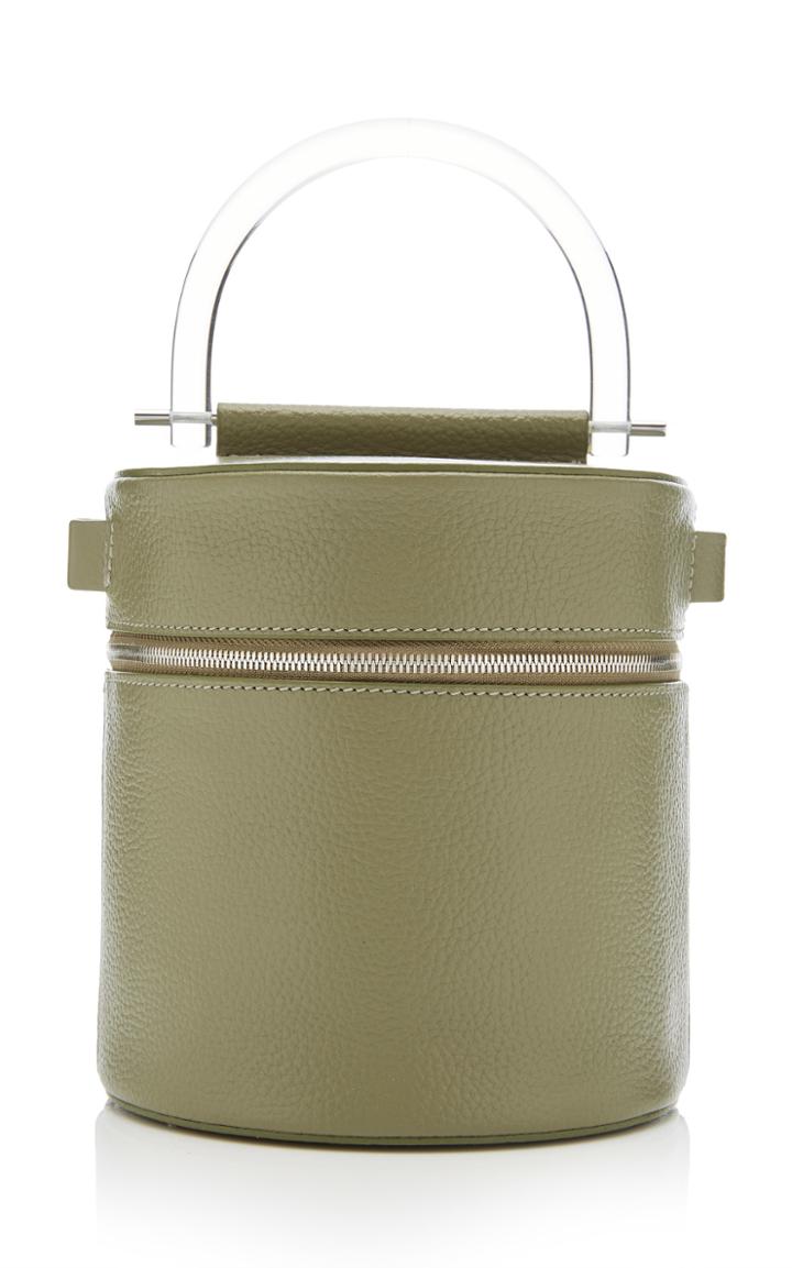 Building Block Leather Drum Bag