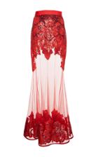 Givenchy Embroidered Tulle Skirt