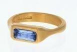 Eli Halili Blue Sapphire Straight Baguette Ring