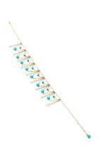 Aurlie Bidermann Ana Necklace With Turquoise Color Pearls