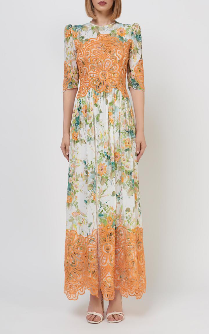 Moda Operandi Costarellos Georgina Floral-printed Georgette Dress
