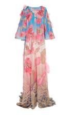 Peter Pilotto Floral 3d Liquid Organza Cape
