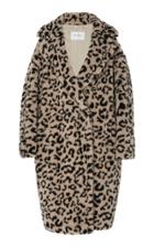 Max Mara Edy Oversized Leopard-print Faux Shearling Coat