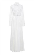 Adam Selman Floor Length Pijama Shirt Gown