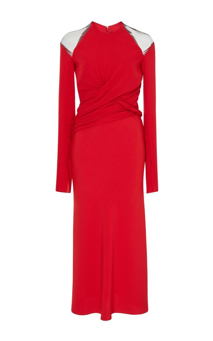 Versace Illusion Cold Shoulder Dress