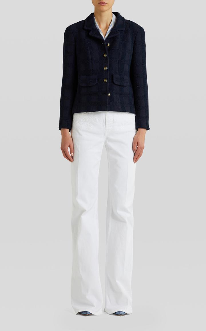 Moda Operandi Etro Wool-blend Tweed Cropped Blazer