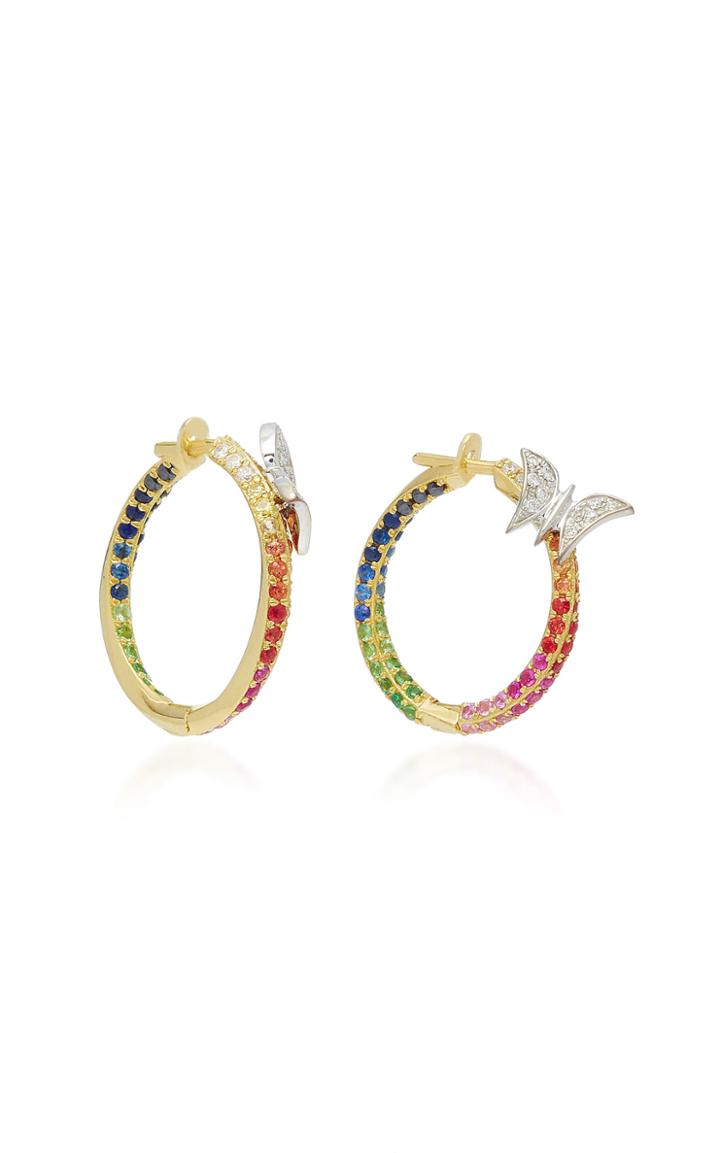 Ele Karela Butterfly Rainbow Hoops