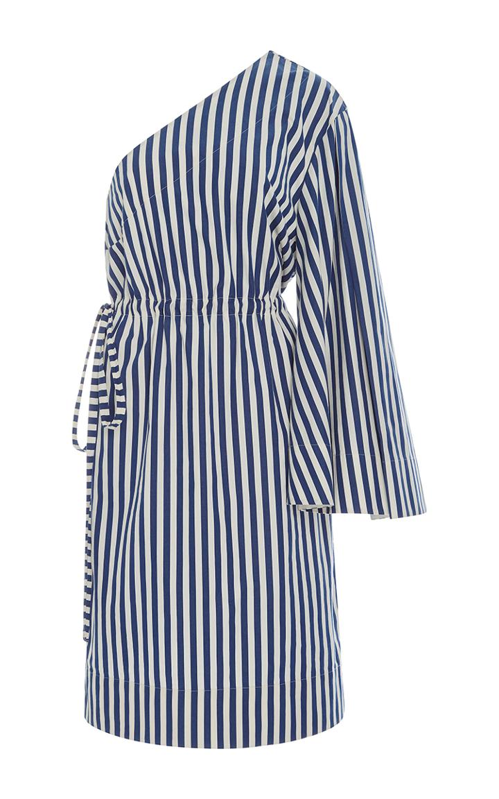 Solace London Aylin Striped Asymmetric Dress