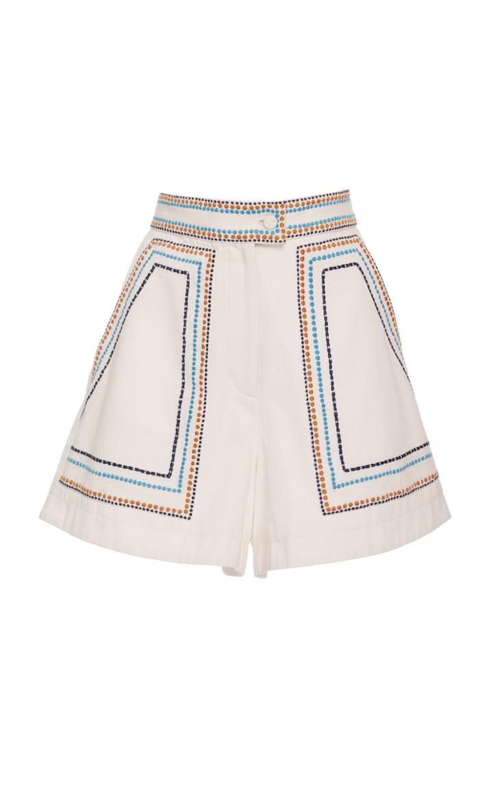 Talitha Jewel Embroidery High Waisted Short