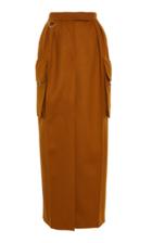 Max Mara Gitane Pleated Camel Skirt