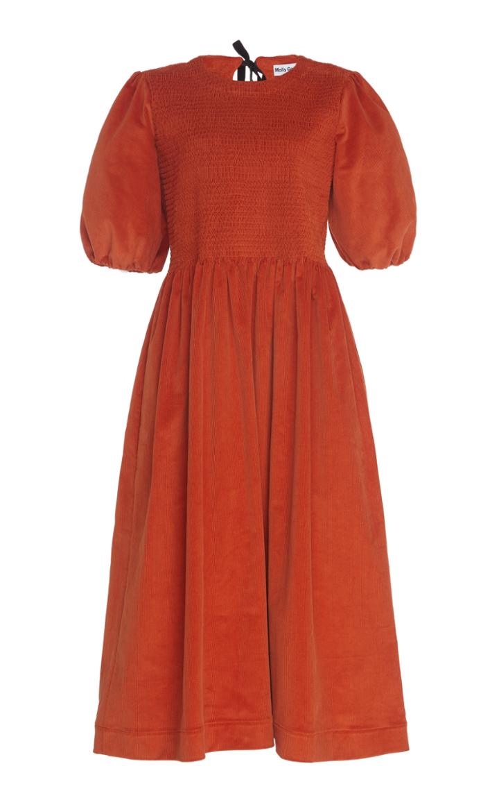 Molly Goddard Priscilla Ruched Cotton Dress
