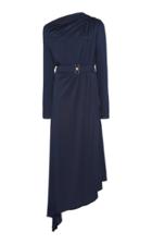 Martin Grant Asymmetric Draped Jersey Dress