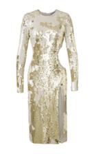 Kalmanovich Sequins Slit Dress