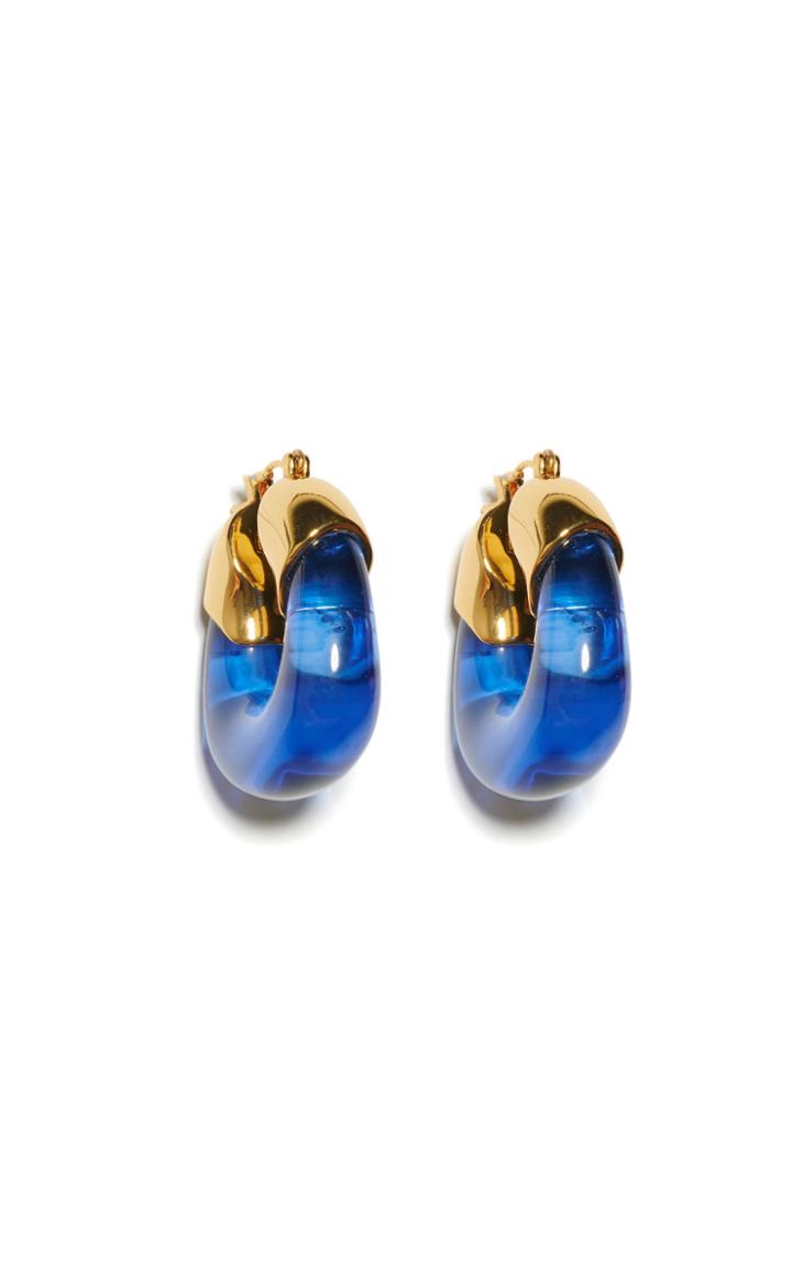 Lizzie Fortunato Organic Acrylic Gold-plated Hoops