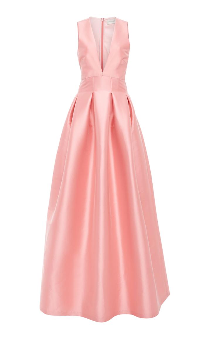 Sachin & Babi Esmeray Pleated Gown
