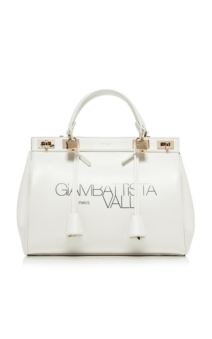 Moda Operandi Giambattista Valli Medium Gbv Flore Leather Top Handle Bag