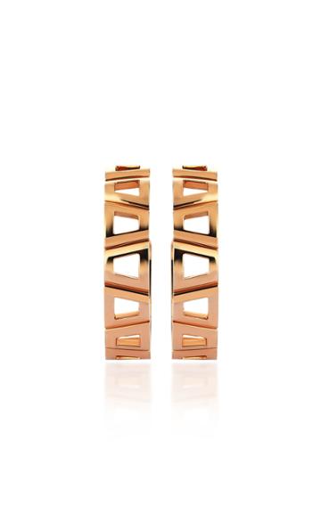 Gilan Theodora 18k Rose Gold Diamond Hoop Earrings