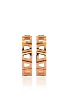 Gilan Theodora 18k Rose Gold Diamond Hoop Earrings