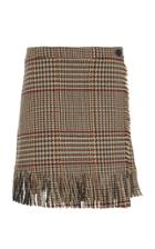 Alanui Tweed Wool Wrap Skirt