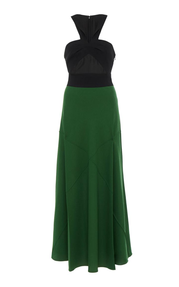 Givenchy Twist-top Wool Maxi Dress
