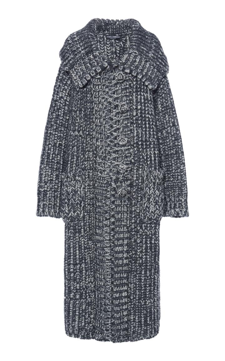 Moda Operandi Dolce & Gabbana Shawl-lapel Ribbed-knit Cardigan