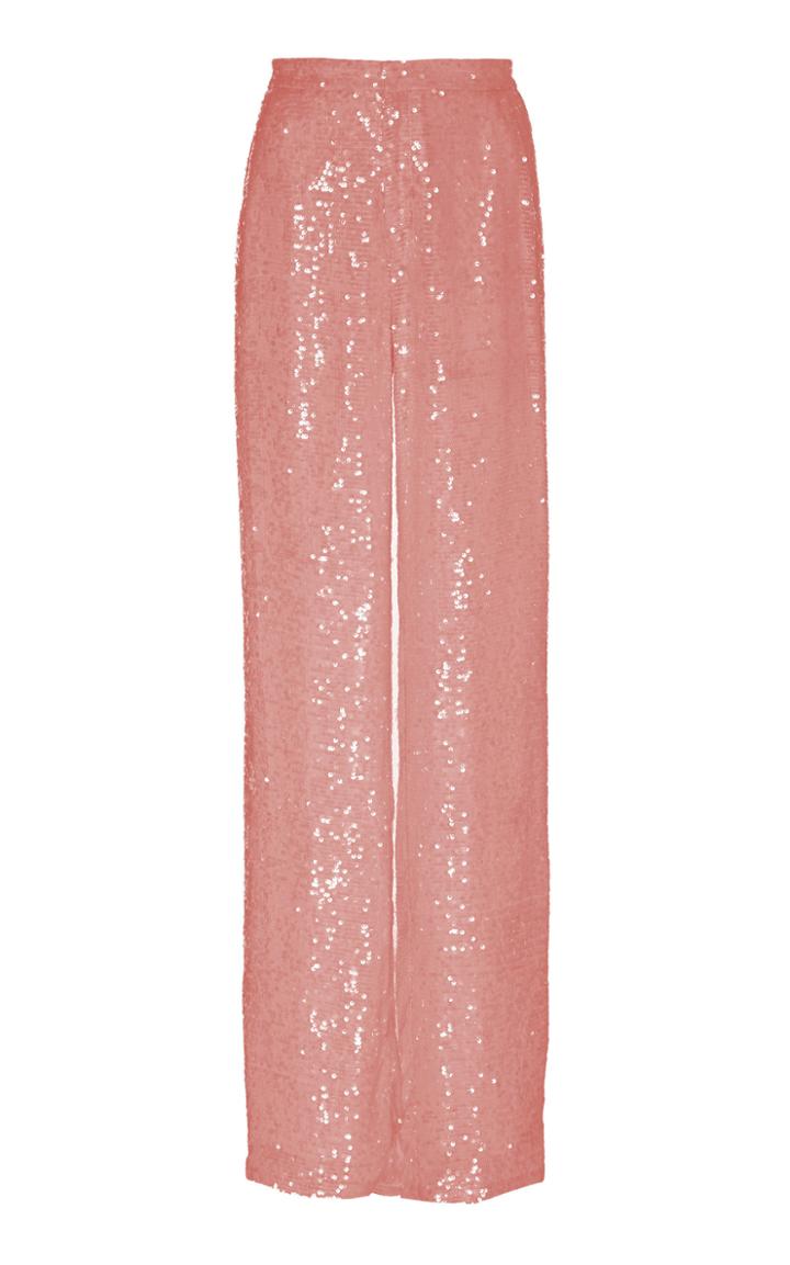 Sally Lapointe Sequin Viscose High Waisted Trouser