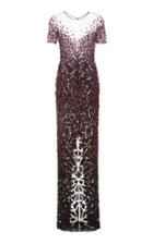 Pamella Roland Ombre Sequined Gown