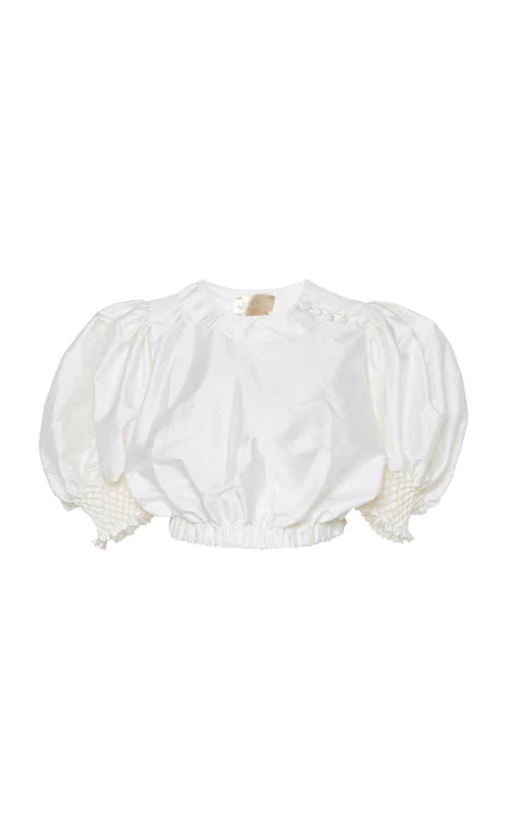 Moda Operandi By Efrain Mogollon Mercedes Silk-taffeta Cropped Top Size: 0