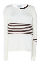 Moda Operandi Tuinch Striped Silk-blend Sweater Size: M
