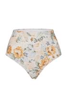 Ephemera Citrus Floral High-waisted Bikini Bottom