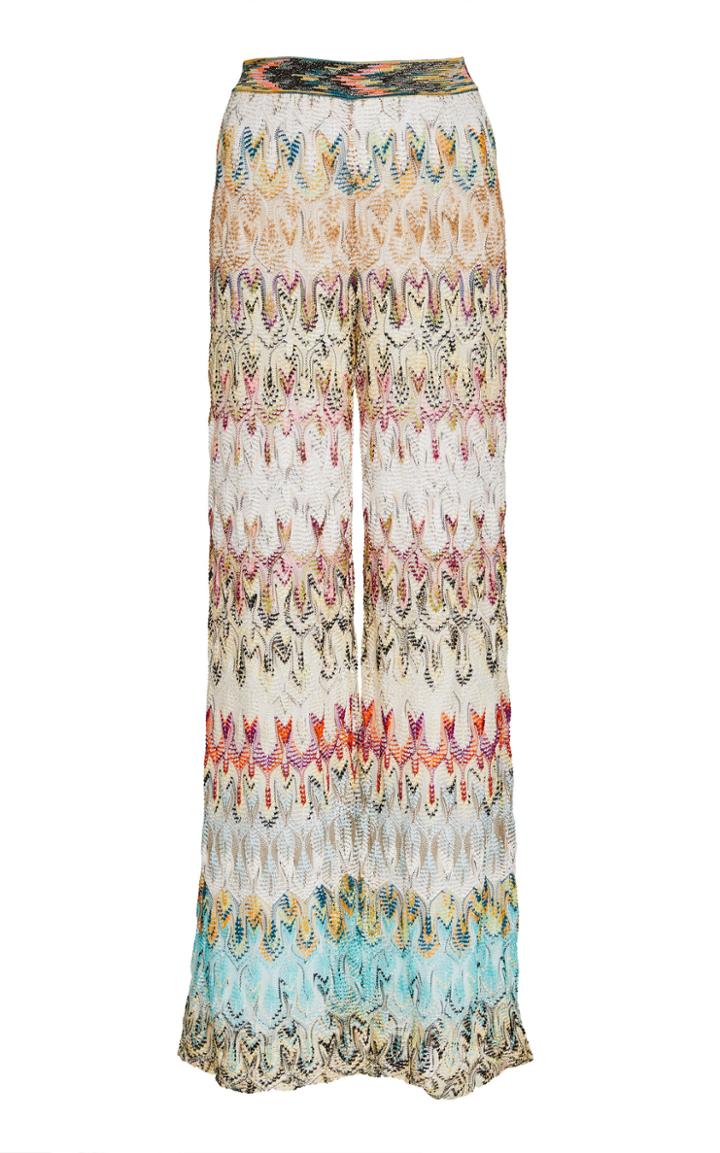 Missoni High-waisted Jacquard-knit Pants